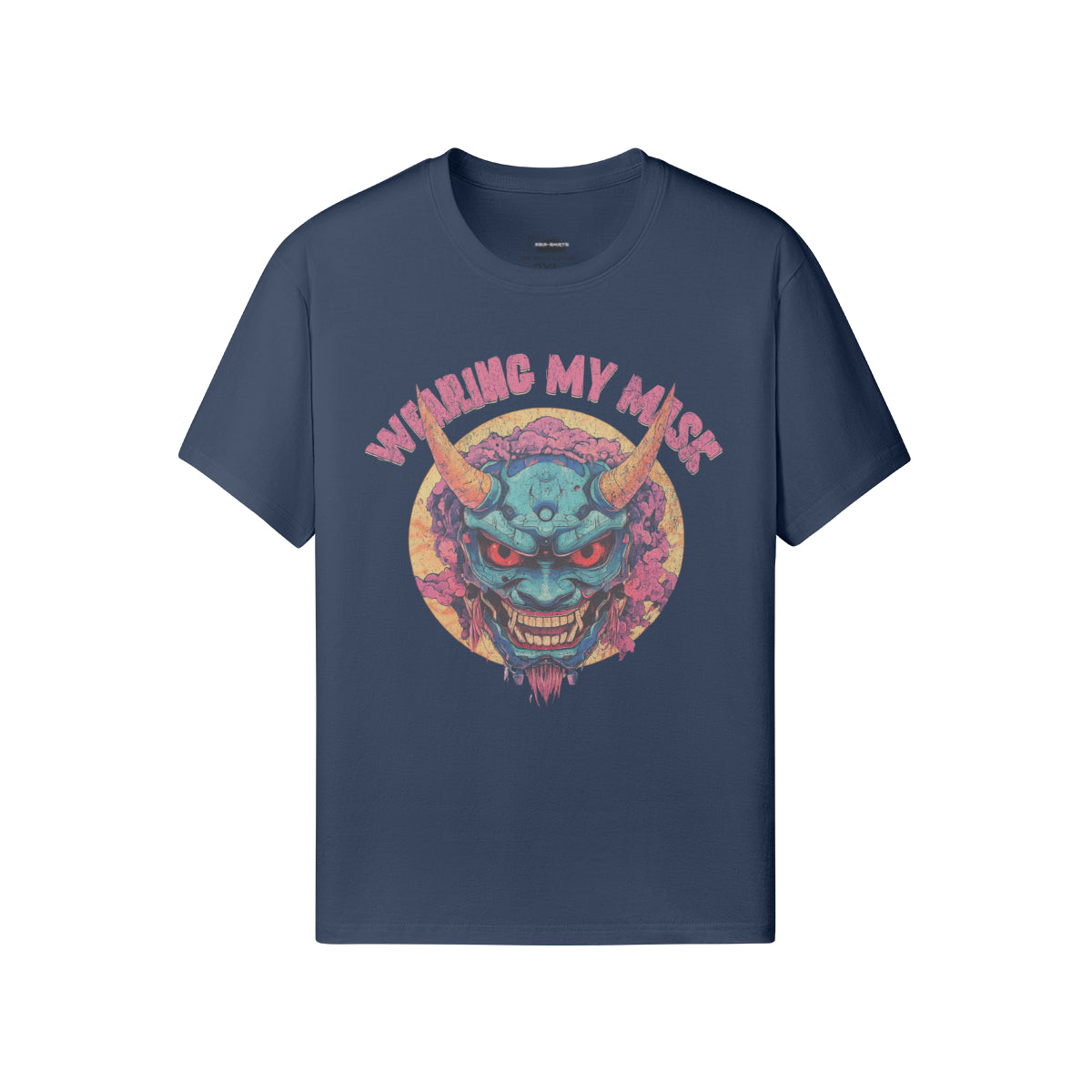 Ausgefallenes T-Shirt für Männer und Damen mit Oni Mask print-ASIA-Shirts