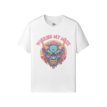 Ausgefallenes T-Shirt für Männer und Damen mit Oni Mask print-ASIA-Shirts