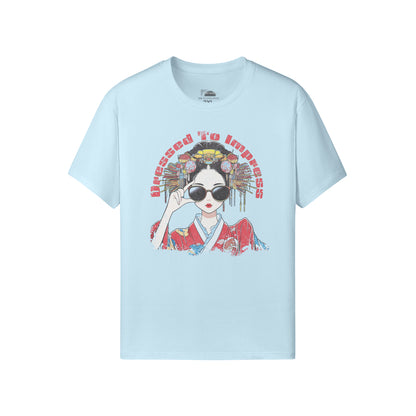 Ausgefallenes T-Shirt Japan Kunst Geisha "dresssed to impress"-ASIA-Shirts