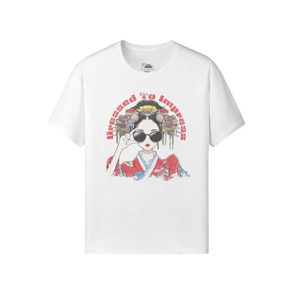 Ausgefallenes T-Shirt Japan Kunst Geisha "dresssed to impress"-ASIA-Shirts