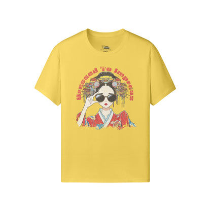 Ausgefallenes T-Shirt Japan Kunst Geisha "dresssed to impress"-ASIA-Shirts