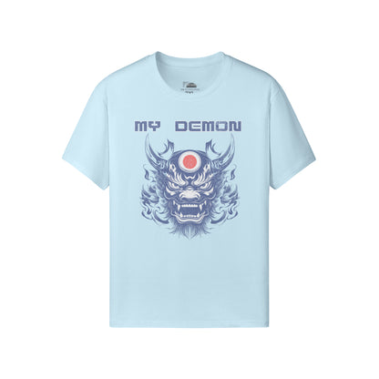 Ausgefallenes T-Shirt "My Demon" Oni Mask print-ASIA-Shirts