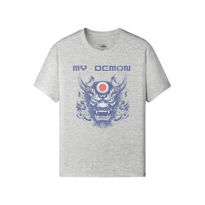 Ausgefallenes T-Shirt "My Demon" Oni Mask print-ASIA-Shirts