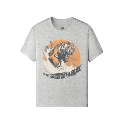 Ausgefallenes T-Shirt für Männer und Damen mit Japan Tiger print-ASIA-Shirts