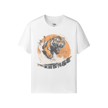 Ausgefallenes T-Shirt für Männer und Damen mit Japan Tiger print-ASIA-Shirts