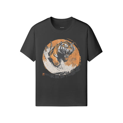 Ausgefallenes T-Shirt für Männer und Damen mit Japan Tiger print-ASIA-Shirts