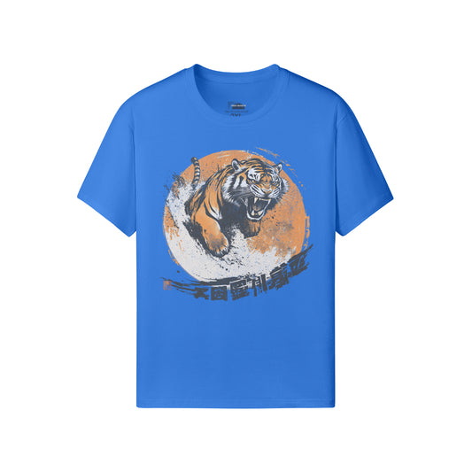 Ausgefallenes T-Shirt für Männer und Damen mit Japan Tiger print-ASIA-Shirts ASIA-Shirts