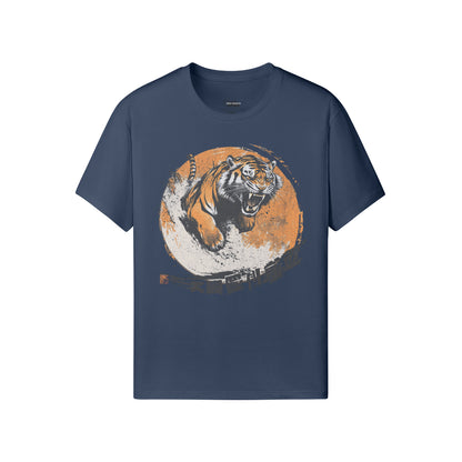 Ausgefallenes T-Shirt für Männer und Damen mit Japan Tiger print-ASIA-Shirts