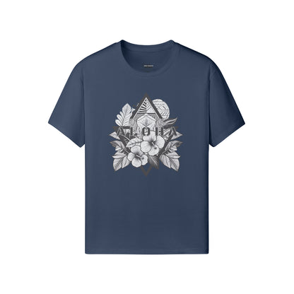Ausgefallenes T-Shirt für Männer und Damen mit ALOHA print-ASIA-Shirts