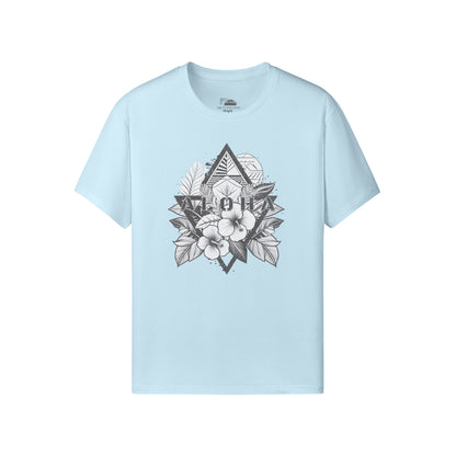 Ausgefallenes T-Shirt für Männer und Damen mit ALOHA print-ASIA-Shirts