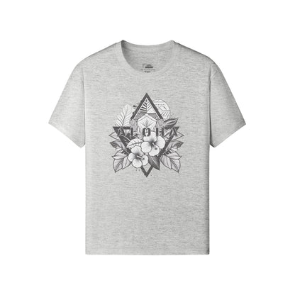 Ausgefallenes T-Shirt für Männer und Damen mit ALOHA print-ASIA-Shirts