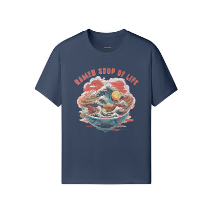 Ausgefallenes T-Shirt für Männer und Damen mit Ramen print-ASIA-Shirts