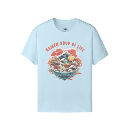 Ausgefallenes T-Shirt für Männer und Damen mit Ramen print-ASIA-Shirts