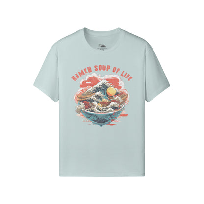 Ausgefallenes T-Shirt für Männer und Damen mit Ramen print-ASIA-Shirts