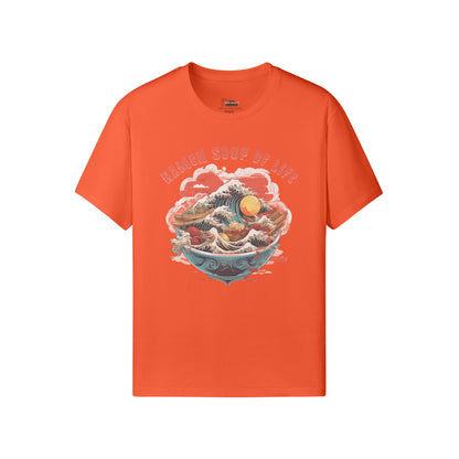 Ausgefallenes T-Shirt für Männer und Damen mit Ramen print-ASIA-Shirts