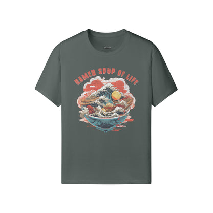 Ausgefallenes T-Shirt für Männer und Damen mit Ramen print-ASIA-Shirts