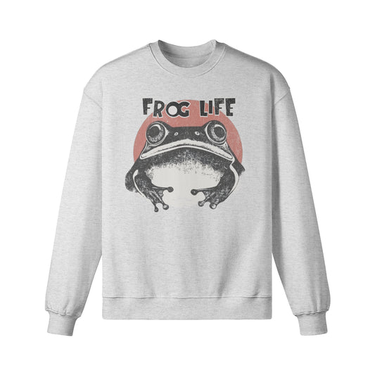 Heavy Oversized Sweatshirt mit Frosch Japan Kunst print-ASIA-Shirts ASIA-Shirts