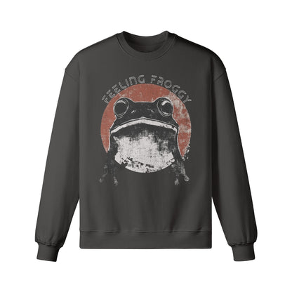 Heavy Oversized Sweatshirt Frosch Japan Kunst print-ASIA-Shirts