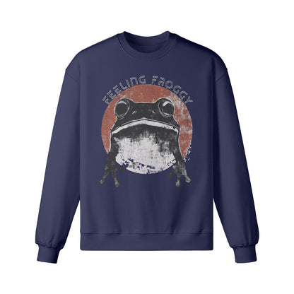 Heavy Oversized Sweatshirt Frosch Japan Kunst print-ASIA-Shirts