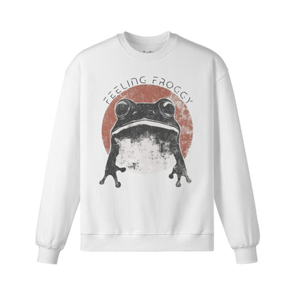 Heavy Oversized Sweatshirt Frosch Japan Kunst print-ASIA-Shirts