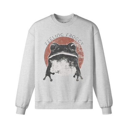 Heavy Oversized Sweatshirt Frosch Japan Kunst print-ASIA-Shirts