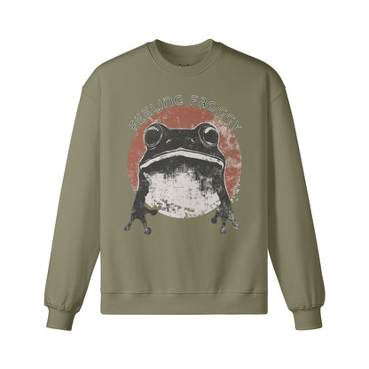 Heavy Oversized Sweatshirt Frosch Japan Kunst print-ASIA-Shirts