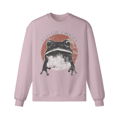 Heavy Oversized Sweatshirt Frosch Japan Kunst print-ASIA-Shirts