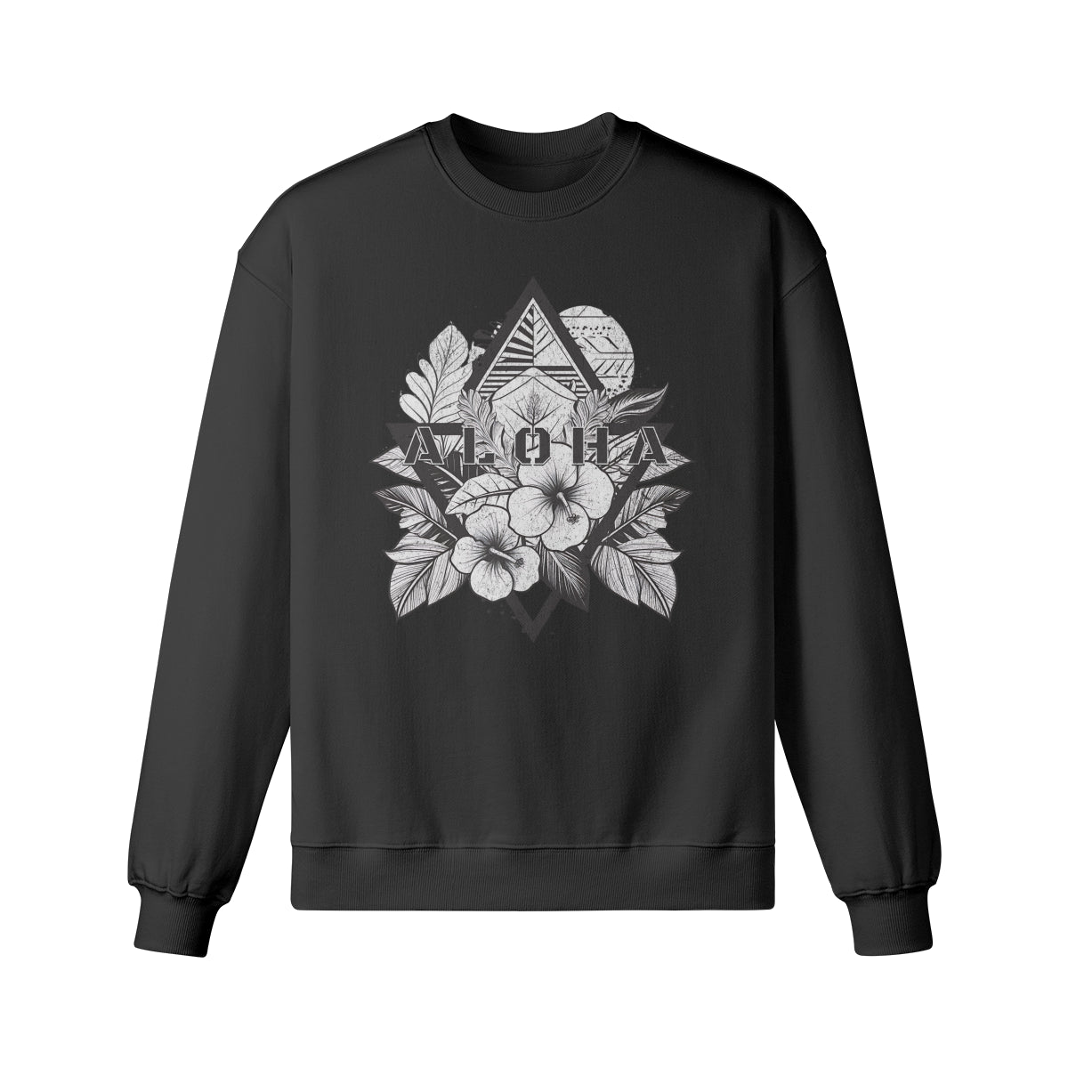Heavy Oversized Sweatshirt mit Aloha print-ASIA-Shirts