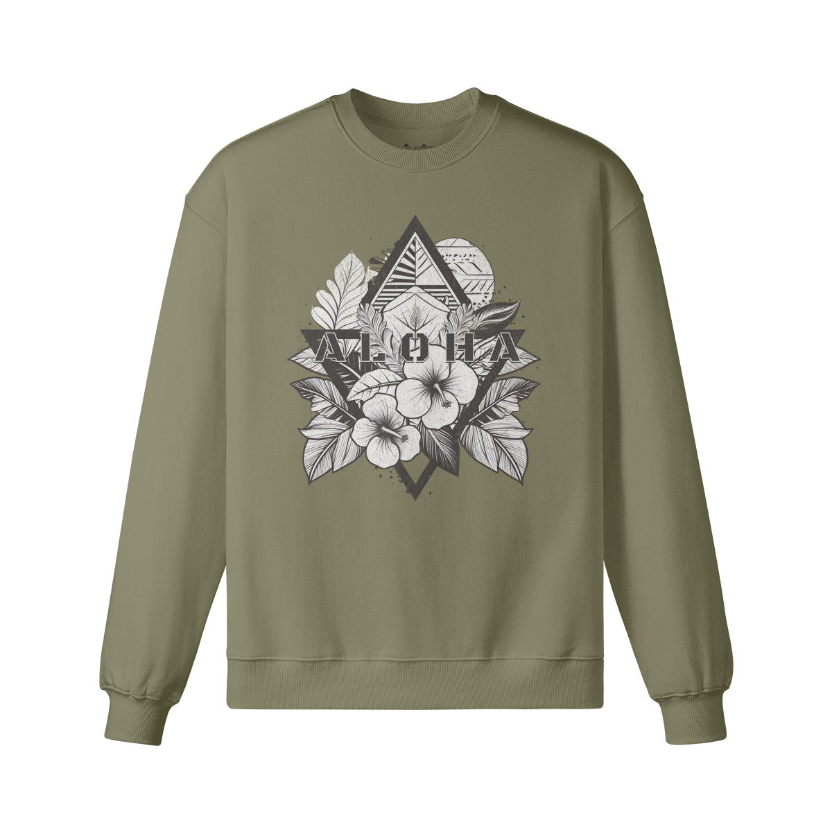 Heavy Oversized Sweatshirt mit Aloha print-ASIA-Shirts