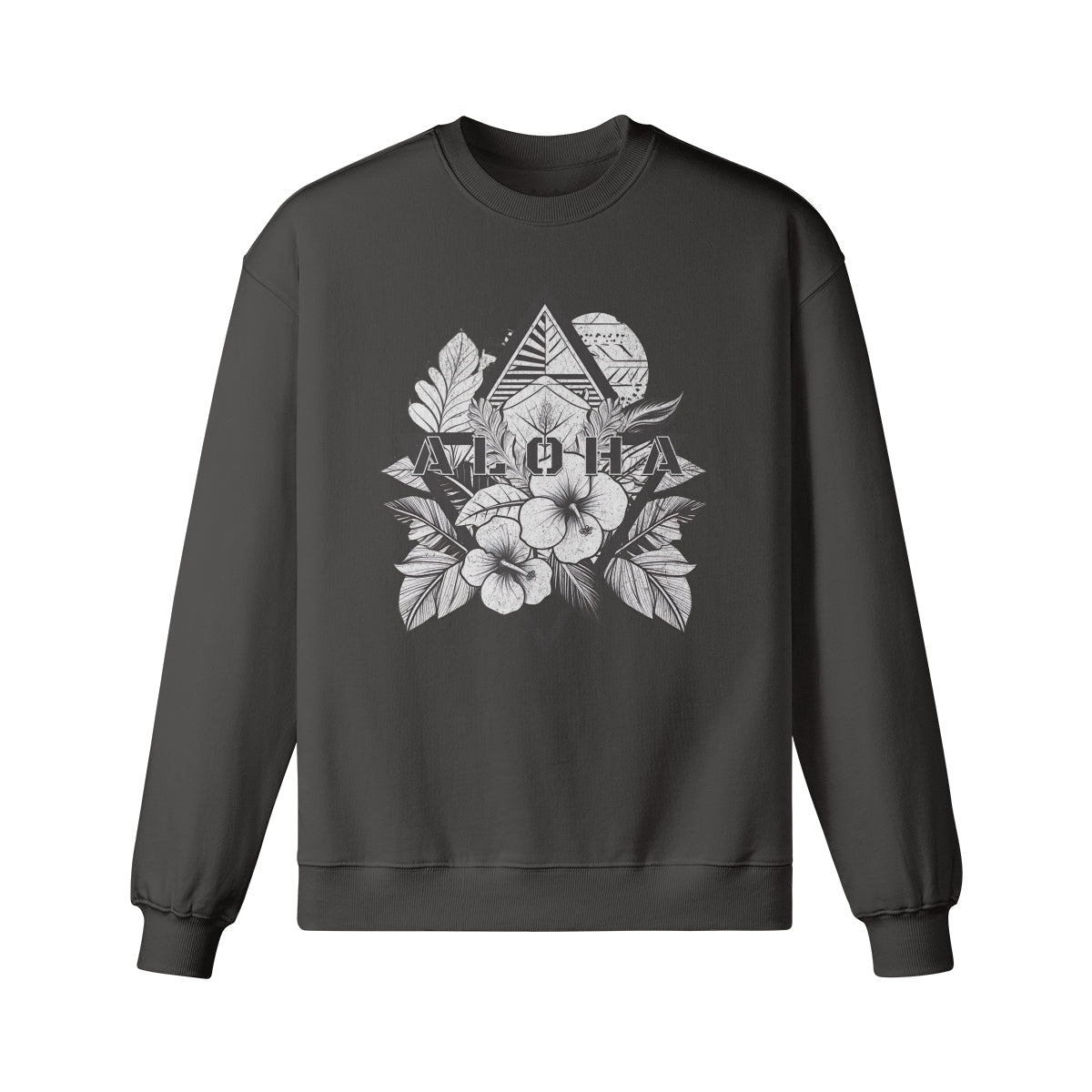 Heavy Oversized Sweatshirt mit Aloha print-ASIA-Shirts