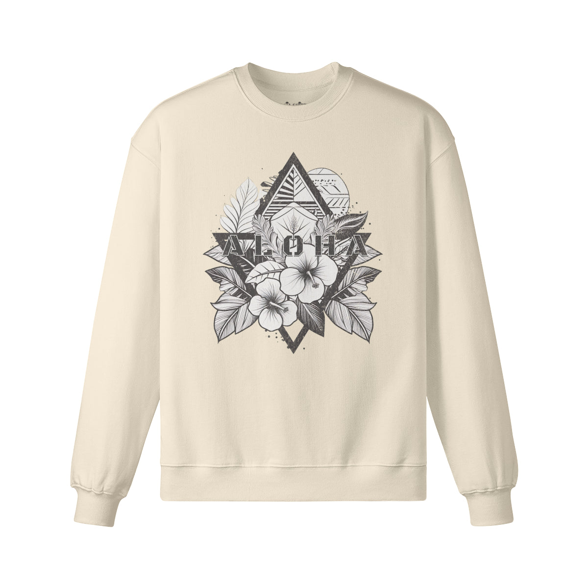 Heavy Oversized Sweatshirt mit Aloha print-ASIA-Shirts