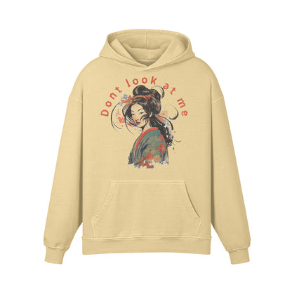 Premium Hoodie washed out look "Geisha" print-ASIA-Shirts