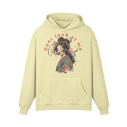 Premium Hoodie washed out look "Geisha" print-ASIA-Shirts