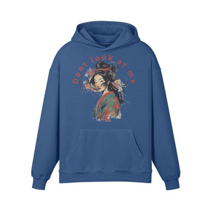 Premium Hoodie washed out look "Geisha" print-ASIA-Shirts