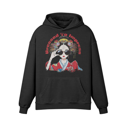 Premium Hoodie washed out look "Dressed to impress"-ASIA-Shirts