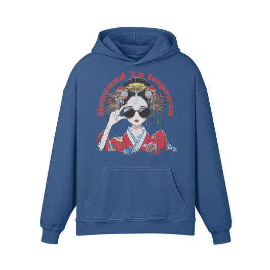 Premium Hoodie washed out look "Dressed to impress"-ASIA-Shirts ASIA-Shirts