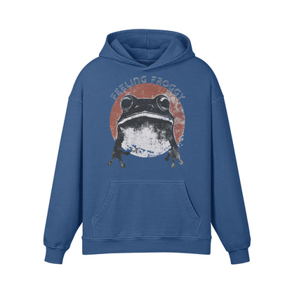 Premium Hoodie washed out look "Feeling Froggy" print-ASIA-Shirts
