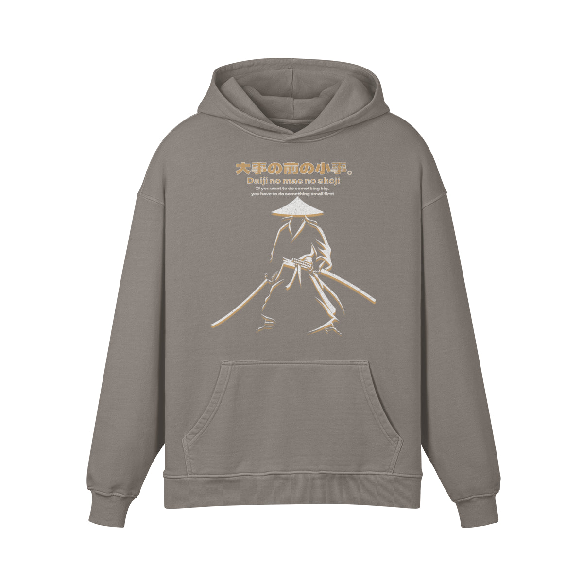Premium Hoodie washed out look "Asia Spirit" print-ASIA-Shirts