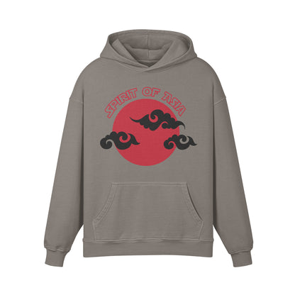Premium Hoodie washed out look "Asia Spirit"-ASIA-Shirts