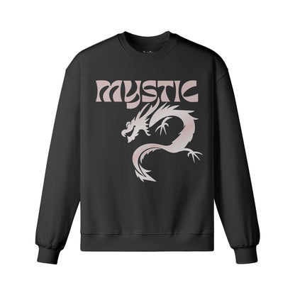 Heavy Oversized Sweatshirt mit Drachen Mystic print-ASIA-Shirts