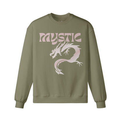 Heavy Oversized Sweatshirt mit Drachen Mystic print-ASIA-Shirts