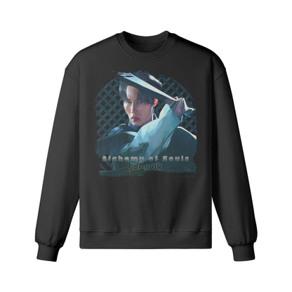 Heavy Oversized Sweatshirt handgemalt Fanart von LUKART "Alchemy of Souls"-ASIA-Shirts