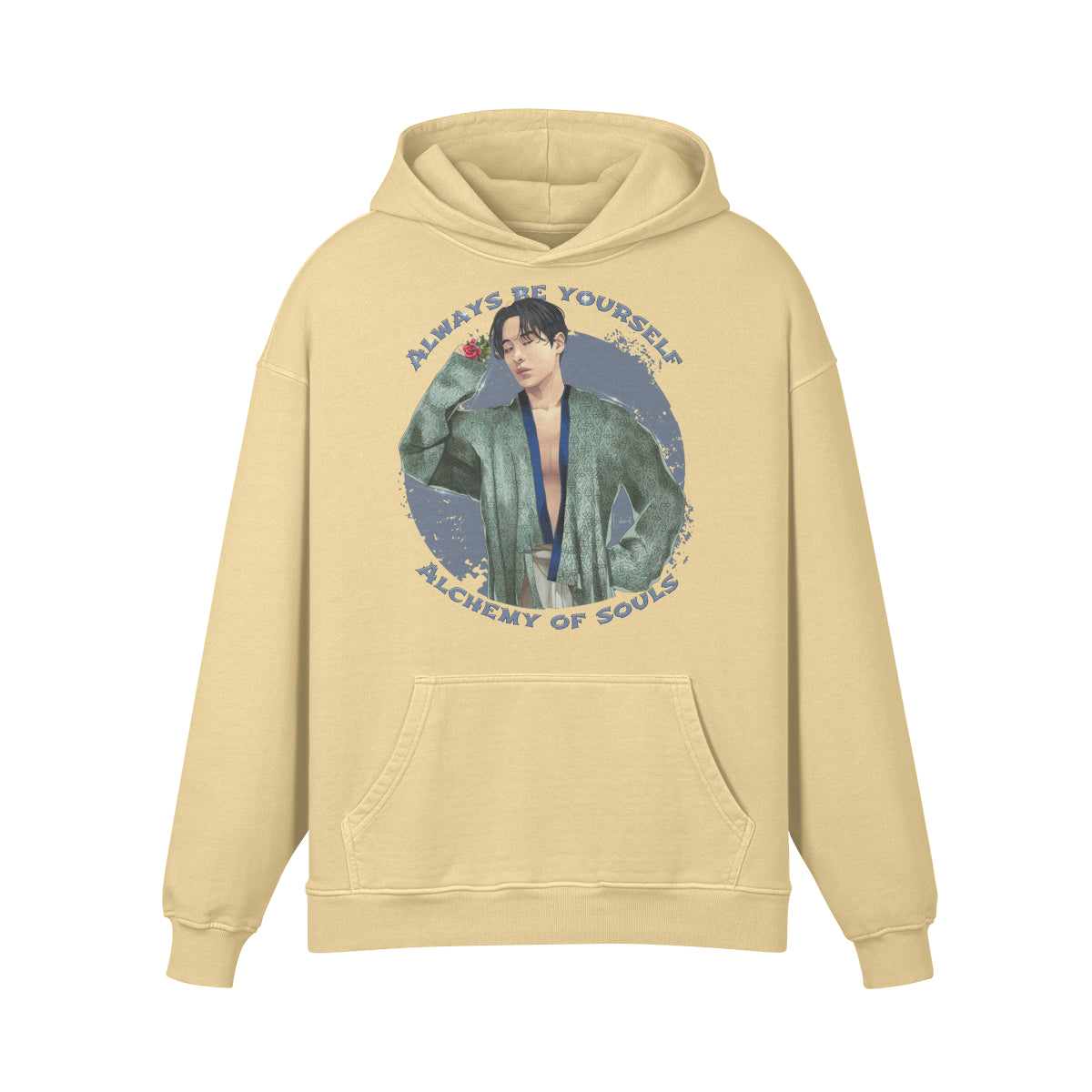 Premium Hoodie washed out look " Handgemahlt von LUKART" Alchemy of Souls-ASIA-Shirts