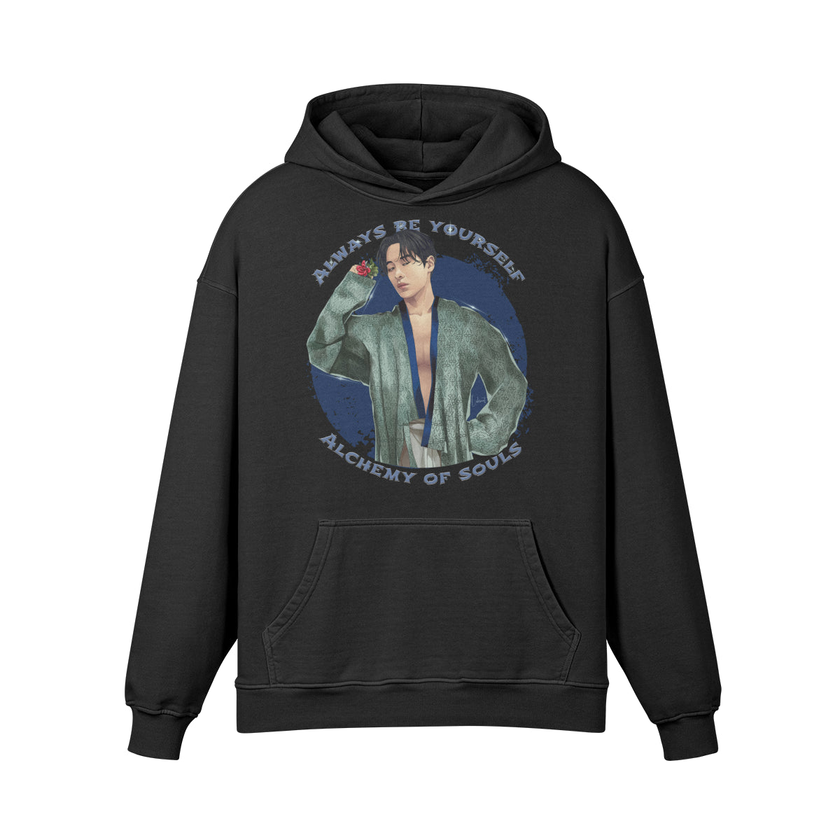 Premium Hoodie washed out look " Handgemahlt von LUKART" Alchemy of Souls-ASIA-Shirts