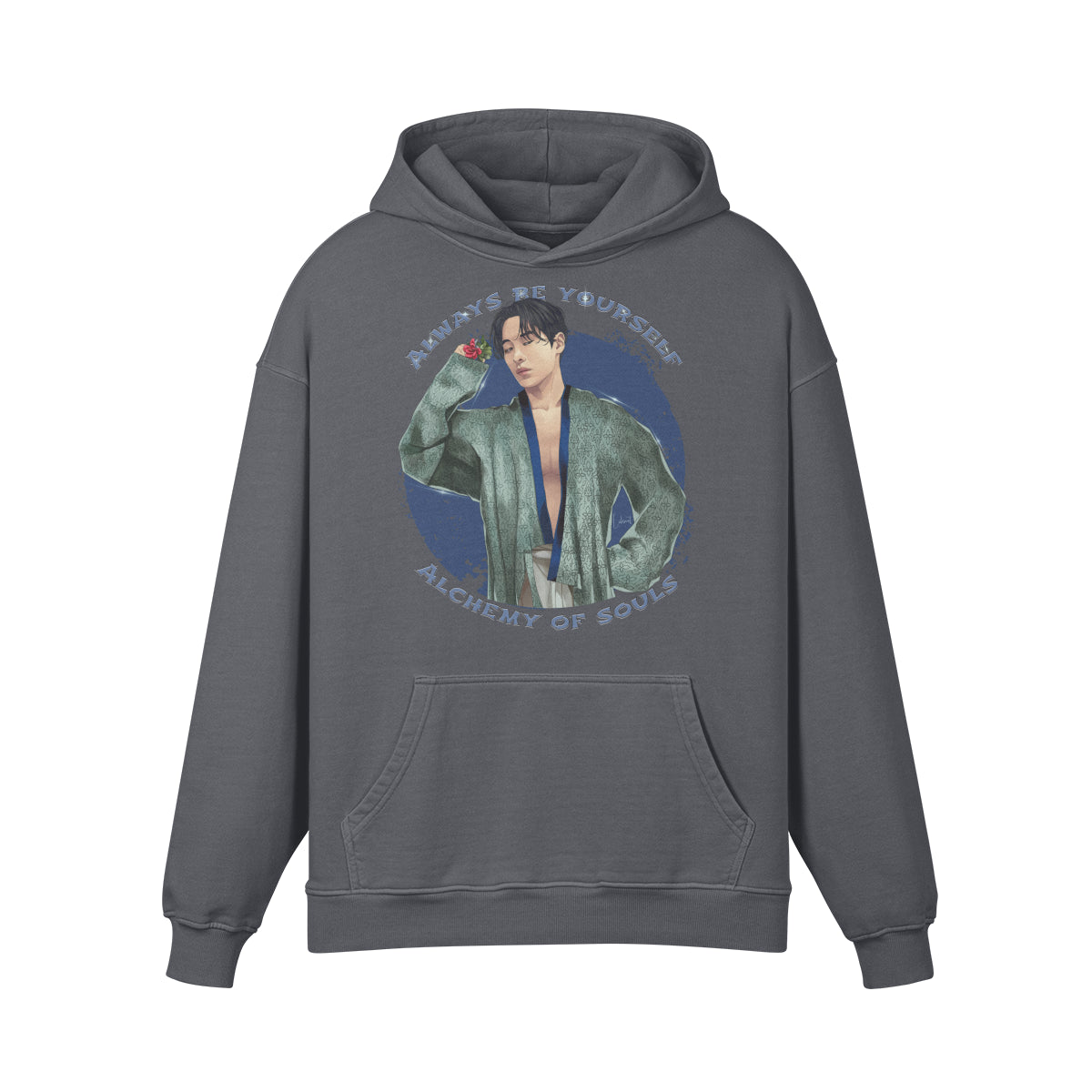 Premium Hoodie washed out look " Handgemahlt von LUKART" Alchemy of Souls-ASIA-Shirts