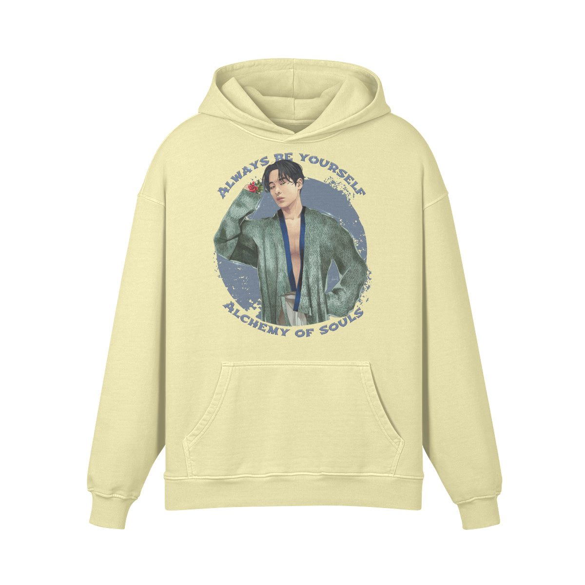 Premium Hoodie washed out look " Handgemahlt von LUKART" Alchemy of Souls-ASIA-Shirts