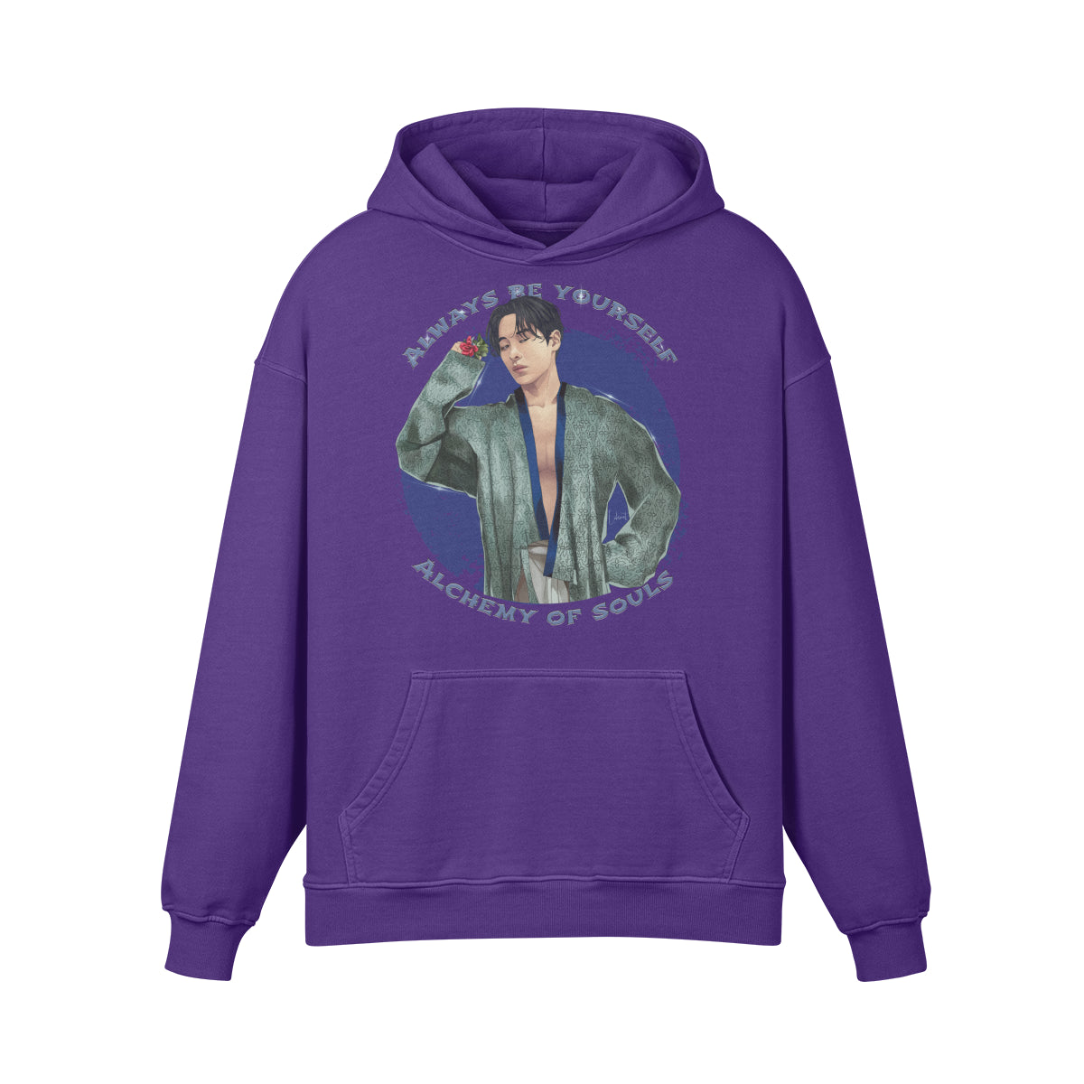 Premium Hoodie washed out look " Handgemahlt von LUKART" Alchemy of Souls-ASIA-Shirts