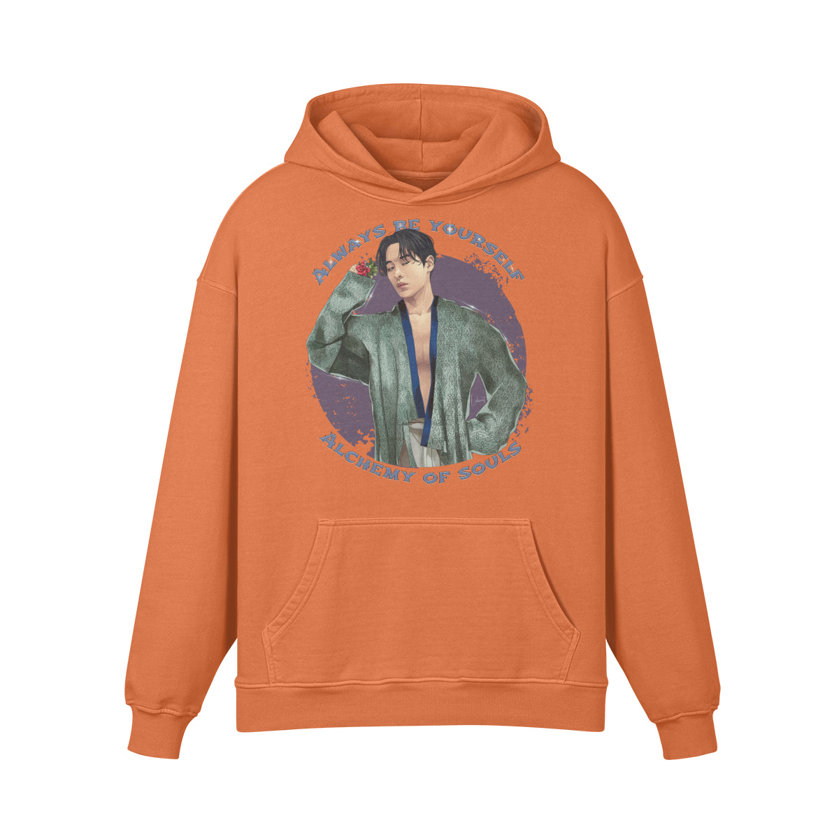 Premium Hoodie washed out look " Handgemahlt von LUKART" Alchemy of Souls-ASIA-Shirts