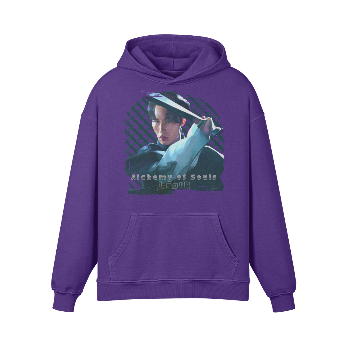 Premium Hoodie washed out look " Handgemahlt von LUKART" Alchemy of Souls-ASIA-Shirts