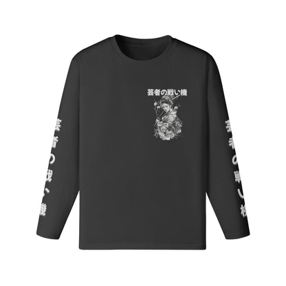 Langarmshirt Bio-Baumwolle mit Geisha print-ASIA-Shirts